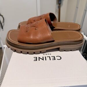 Celine sandals.  Super super new.  Size 38